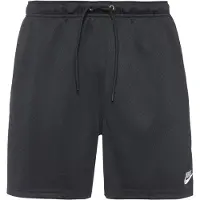 Nike Pantalon 'Club Flow' noir / blanc cassé