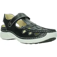 Wolky Chaussures Wolky Femme Rolling Sun Oxford leather Black Summer-Taille 41