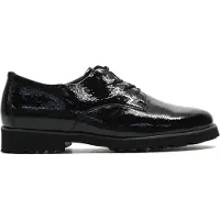 Waldlaufer Chaussure à lacets 'Komfort Schnürschuh Damen 772001-143 001 Lackleder in schwarz' noir