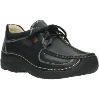 Wolky Chaussures à Lacets Women Roll Shoe Dakota Leather Black-Taille 42