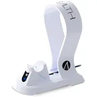 Just for games Station de charge Just For Games Stealth SP-C60 V avec stand pour Casque de gaming pour PS5 Blanc