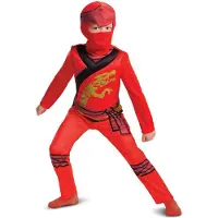 LEGO Ninjago Kai Fancy Costume Rouge 3-4 Years