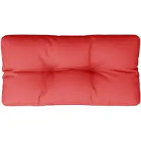 vidaXL Coussin de palette rouge 70x40x12 cm tissu