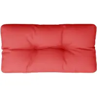 vidaXL Coussin de palette rouge 80x40x12 cm tissu