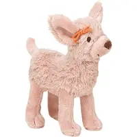 Happy horse Doudou chien Dana rose en peluche - Jouet bébé en peluche