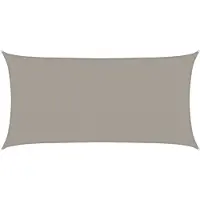 vidaXL Voile d'ombrage 160 g/m² rectangulaire gris clair 2,5x4,5m PEHD