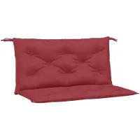 vidaXL Coussins de banc de jardin 2 pcs. Rouge vin 100x50x7 cm tissu Oxford