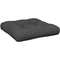 vidaXL Coussin de palette noir 60x60x12 cm tissu