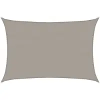 vidaXL Voile d'ombrage 160 g/m² rectangulaire gris clair 5x7 m PEHD