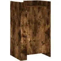 vidaXL Sideboard chêne fumé 45x35x75 cm bois composite