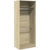 vidaXL Armoire Chêne Sonoma 80x50x200 cm Bois composite