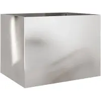 vidaXL Jardinière argenté 62x47x46 cm acier inoxydable