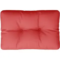 vidaXL Coussin de palette rouge 50x40x12 cm tissu