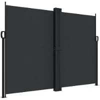 vidaXL Store latéral extensible noir 180x600 cm