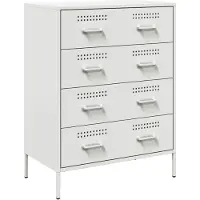 vidaXL Sideboard blanc 68x39x89 cm acier