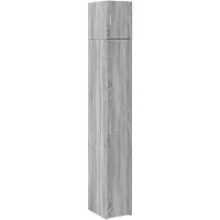 vidaXL Armoire haute étroite Gris Sonoma 30x42,5x225 cm Matériau dérivé du bois