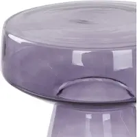 Beliani Table D'appoint En Verre Gris Laguna