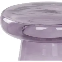 Beliani Table d'appoint en verre gris Accessoire Table d'appoint Présentoir décoratif Design transparent teinté