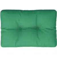 vidaXL Coussin de palette vert 50x40x12 cm tissu