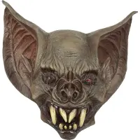 Ghoulish Bat Creatures Head Mask Marron