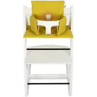 Trixie coussin d'assise lavable chaise haute - Mr. Lion - imperméable - jaune - Tripp Trapp