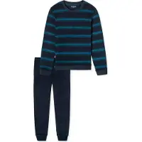 Schiesser Pyjama Schiesser Homme 181932 Casual Nightwear Petrol-XXXL