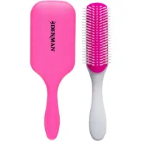 Denman D90L Tangle Tamer brosse plate Ultra Pink 1 pcs