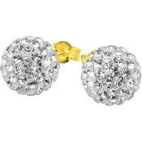 Lucardi Boucles d'oreilles or / transparent