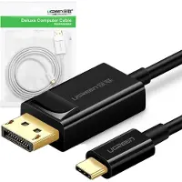 UGREEN USB C — Display Port (1.50 m), Câble vidéo, Noir