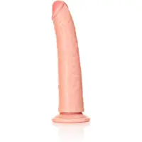 Realrock Gode Réaliste Fin 18 cm Noir