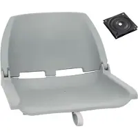 vidaXL Ensemble de siège de bateau pliable en 2 parties Gris