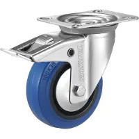 Tarsus Roulette pivotante + REM 125 mm. Bleu