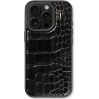 IDEAL OF SWEDEN Coque Vegan Leather Apple iPhone 16 Pro - Black Croco