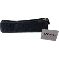 Viva Living Trousse à crayons - Noir - Feutre - Rangement pour crayons, marqueurs et ciseaux - Multifonctions - Rangement pour crayons