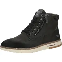 Mustang Bottines à lacets gris foncé