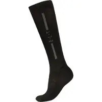 E.L.T Chaussettes unisexes d'équitation Mérinos Noir 39-42