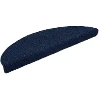 vidaXL Tapis d'escalier autocollants 5 pièces 56 x 17 x 3 cm Bleu marine Demi-rond