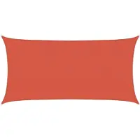 vidaXL Voile d'ombrage 160 g/m² Terre cuite 2,5x4,5 m PEHD