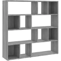 vidaXL Bibliothèque/Séparateur de pièce Sonoma gris 105x24x102 cm