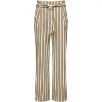 ONLY Pantalon à pince 'Lowa' chamois / blanc