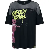 Batman T-Shirt Manches courtes de - Harley Quinn - S - L - pour Femme - noir - Taille S