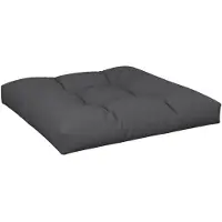 vidaXL Coussin de palette noir 70x70x12 cm tissu