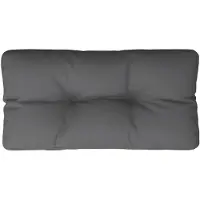 vidaXL Coussin de palette anthracite 70x40x12 cm tissu