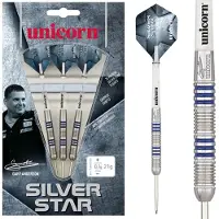 Unicorn Fléchettes en acier Silver Star Gary Anderson (21 g)
