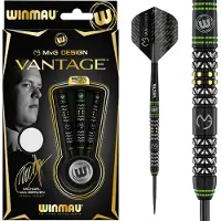 Winmau MvG Vantage Tungsten 90% Steeltip 23 g Fléchettes