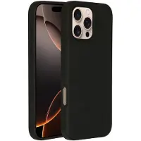 Accezz Coque Liquid Silicone avec MagSafe pour Apple iPhone 16 Pro Max - Noir