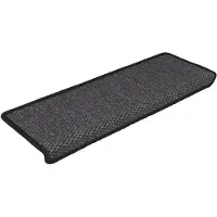 vidaXL Tapis d'escalier autocollants 15 pcs 65x21x4 cm Anthracite