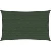 vidaXL Voile d'ombrage 160 g/m² Vert foncé 3x5 m PEHD