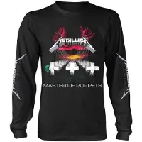 Metallica T-shirt manches longues de - Master Of Puppets - S - XXL - pour Homme - noir - Taille M