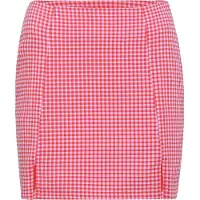 Nasty Gal Petite Jupe rose clair / rouge / blanc